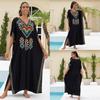 Embroidered Loose Women's Long Dress, Beach Dress, Sun Protection Cover Shirt