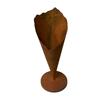 Rusty Cones Shape Iron Pot Elegant Aged Iron Handcrafted Gardening Container Suitable for Indoor Outdoor Use