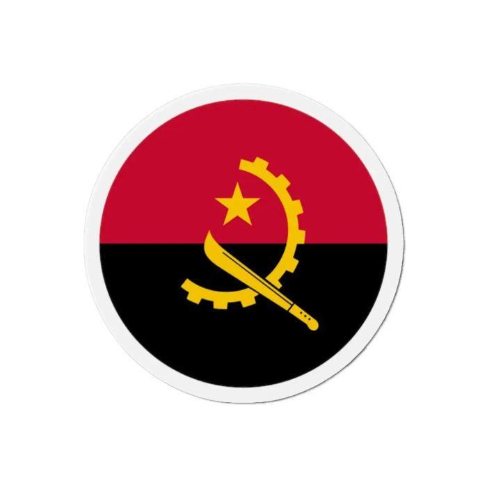 Aimant Rond - Angola - 8 cm - 50 pièces - Multicolore - Résine synthétique - Mixte