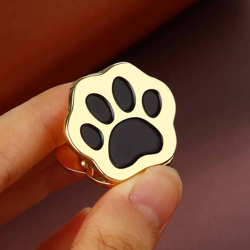 New 1/4pcs Metal Cat Paw Binder Clips Bill Binder Clip Foldback Notes Letter File Paper Clip Binding Securing Clip Office School