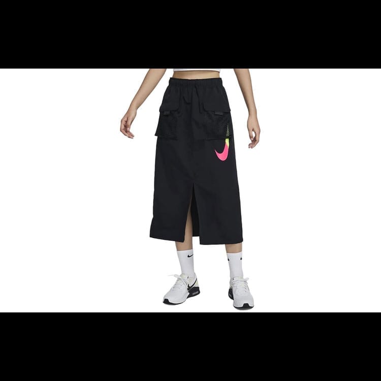Nike Casual Long Skirt Women's Black HJ1513-010