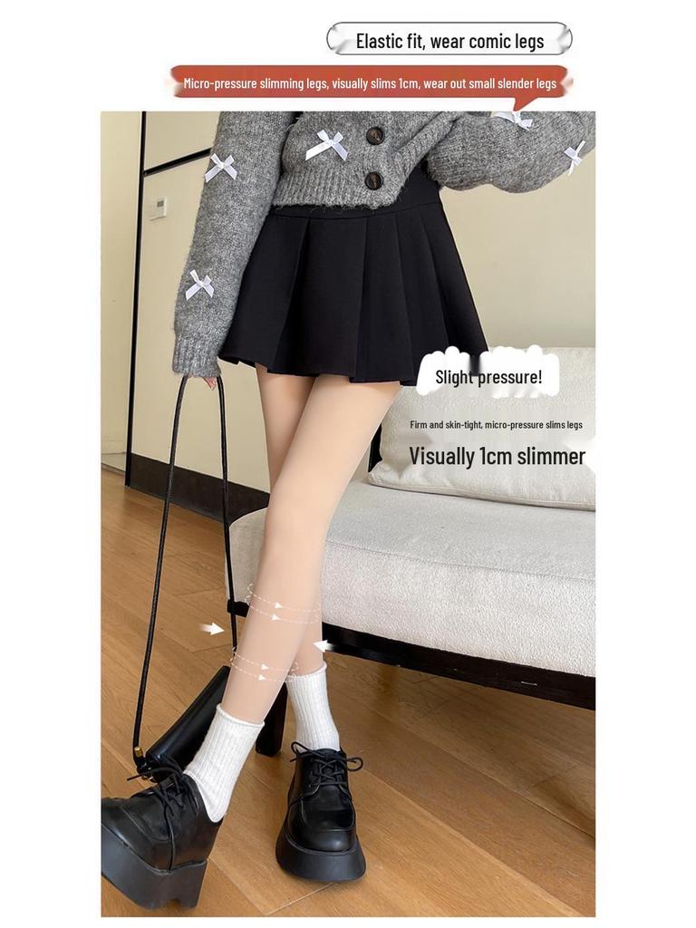 Bare Leg Artifact Damen Dicke hautfarbene warme Strumpfhosen und Leggings für Frühling und Herbst