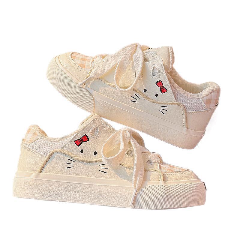Little white shoes women's spring 2025 new niche original versatile milk fufu with skirt board shoes sports and leisure shoes