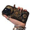 Mechanical Gear Phone Case for iPhone Models: 16 Pro Max, 15 Pro, 14 Pro, 17