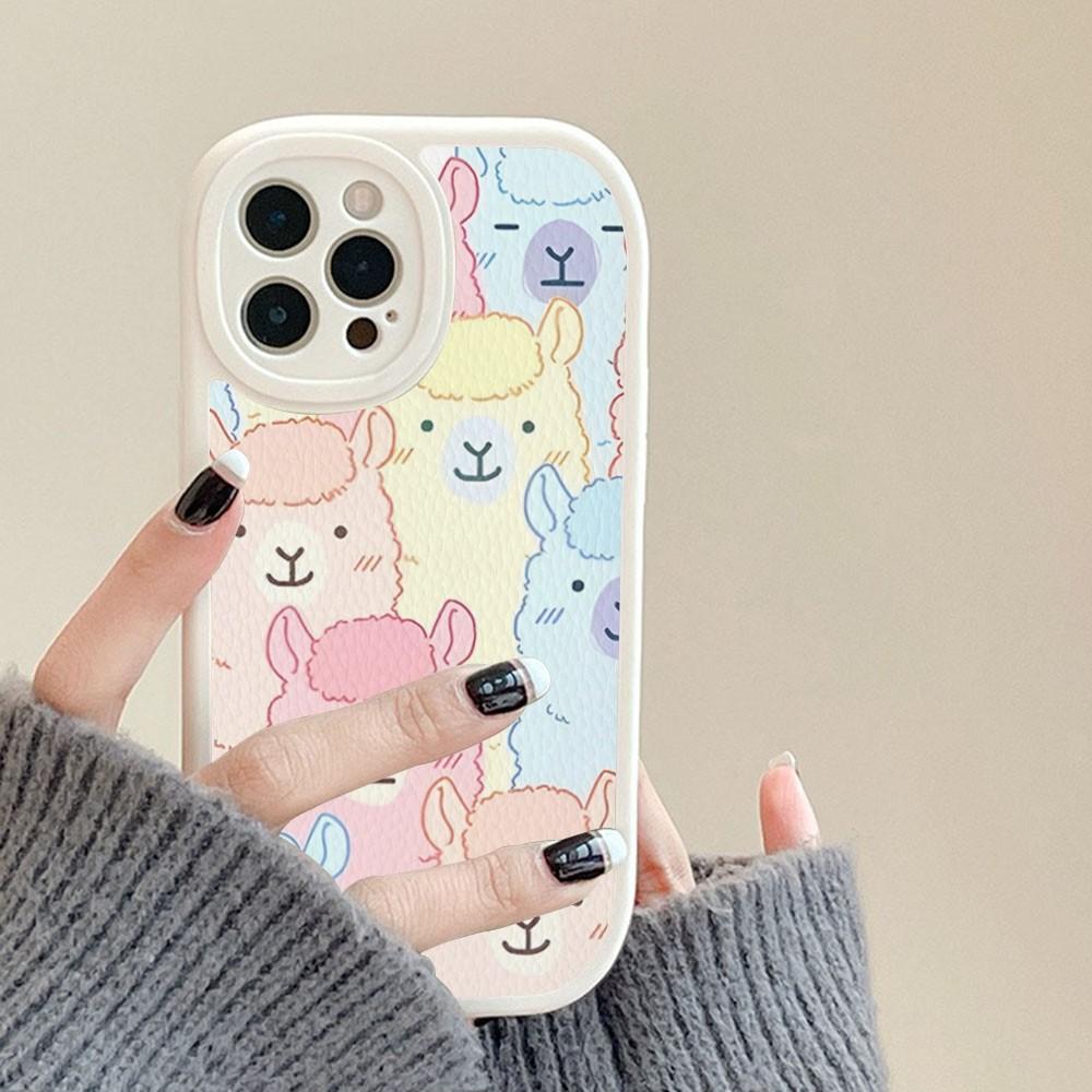Lama Llama Alpacas Phone Case Hard Leather For IPhone 14 13 12 Mini 11 14 Pro Max Xs X Xr 7 8 Plus Fundas