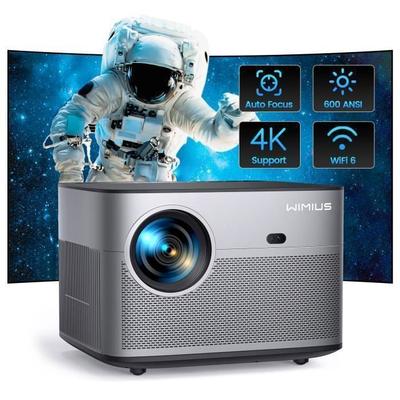 Nativní projektor Wimius-Projecteur P64, Full HD 1080P, 500 ANSI 15000L, podpora 4K, WIFI.