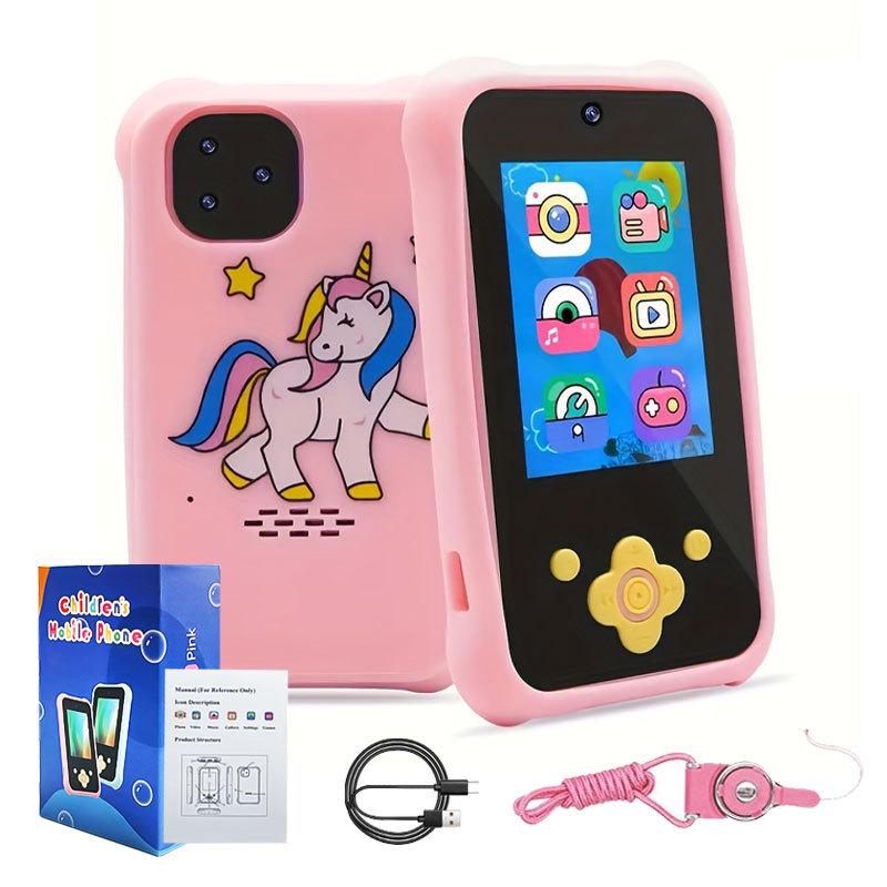 

2,4-дюймовый детский смартфон с двойной камерой и возможностью делать HD-фотографий в стиле единорога