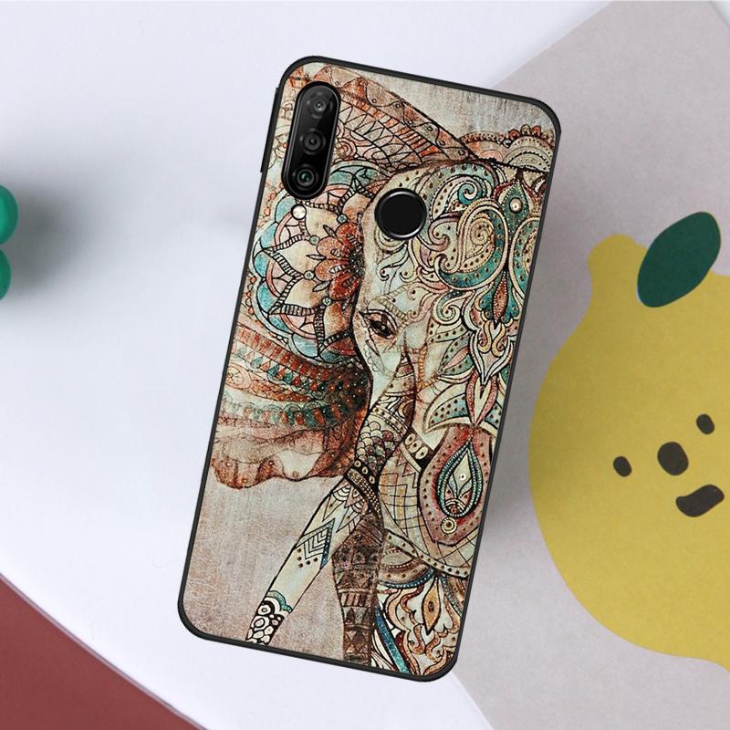 

Elephant Mandala Aztec For Huawei Nova Y60 Y70 Y90 Y61 9 10 SE Nova 8i 3i 11i 5T P50 P60 Pro P20 P40 P30 Lite Case Huawei P30 Lite