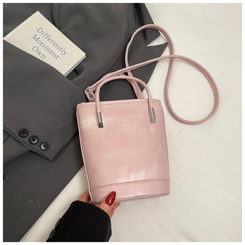 Premium hand bag women's new trendy fashion texture shoulder bag crossbody bucket bag