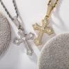 Accessories Hip Hop Cross Diamond Pendant Necklace Vintage Niche Versatile Style Necklace