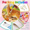 Oil painting DIY digital painting handpainted cute deer river picnic basket landscape living room hallway decorative wall hanging