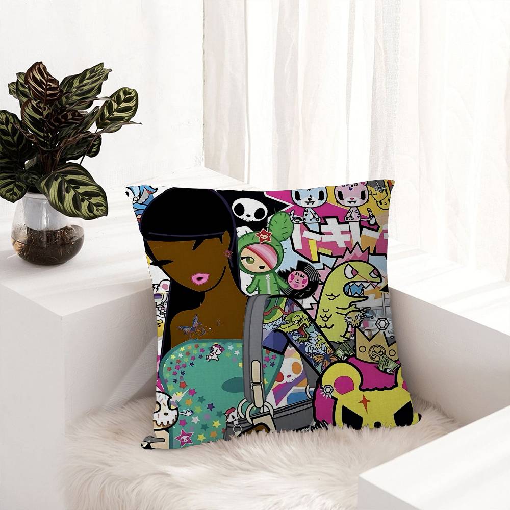 Japonia Anime T-Tokidokis Poszewka na Poduszkę Design Poszewka na Poduszkę Dekoracja Świąteczna Dekorati