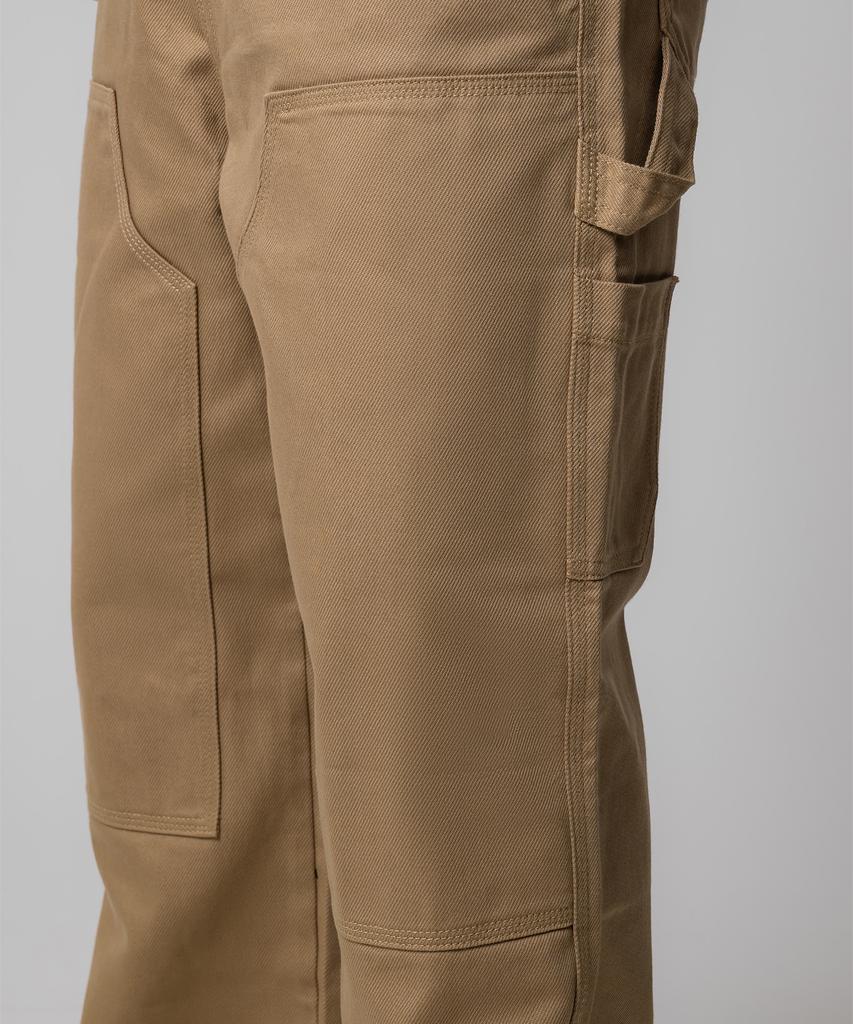 DICKIES Double Knee Carpenter Twill Work Pants Khaki