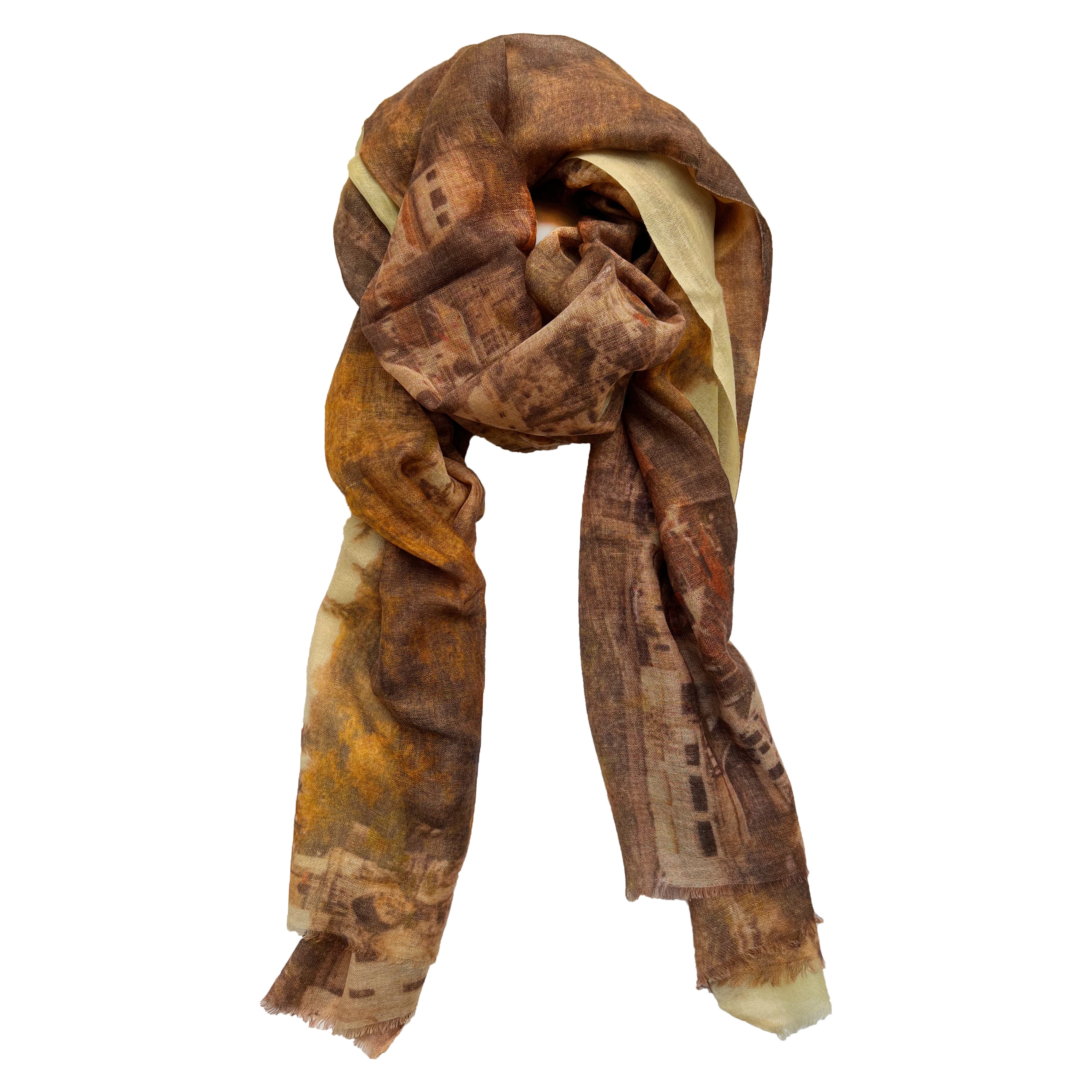 

Прямоугольный шарф с пейзажем Ikka Dukka