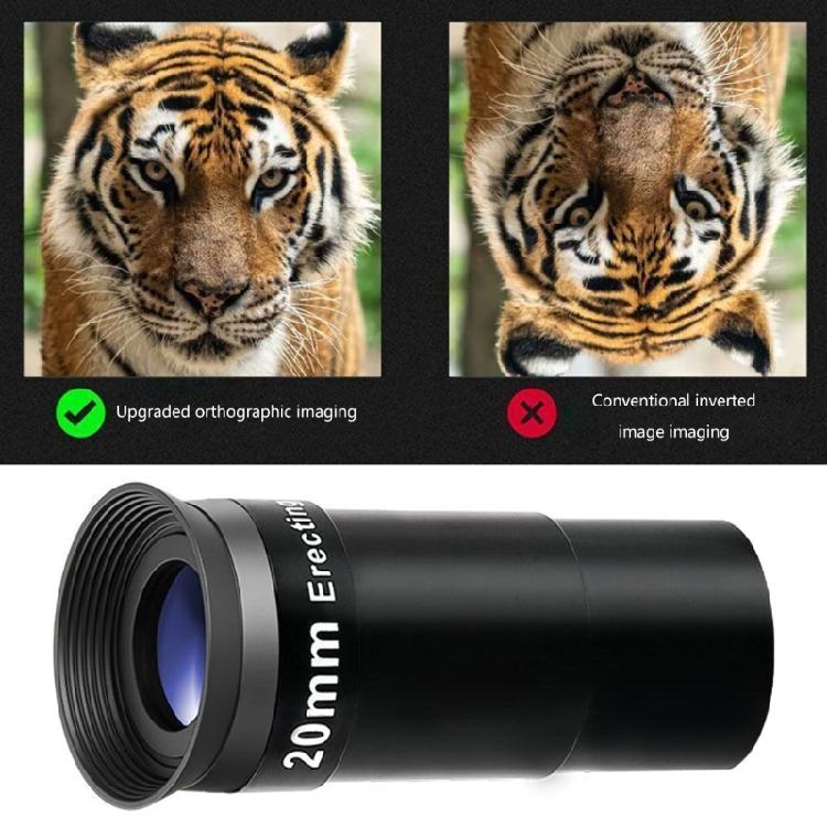 20mm Ορθωτικός Προσοφθάλμιος για Λεπτομερή Παρατήρηση της Φύσης, για Τυπικές Βάσεις Τηλεσκοπίου 1,25 ιντσών