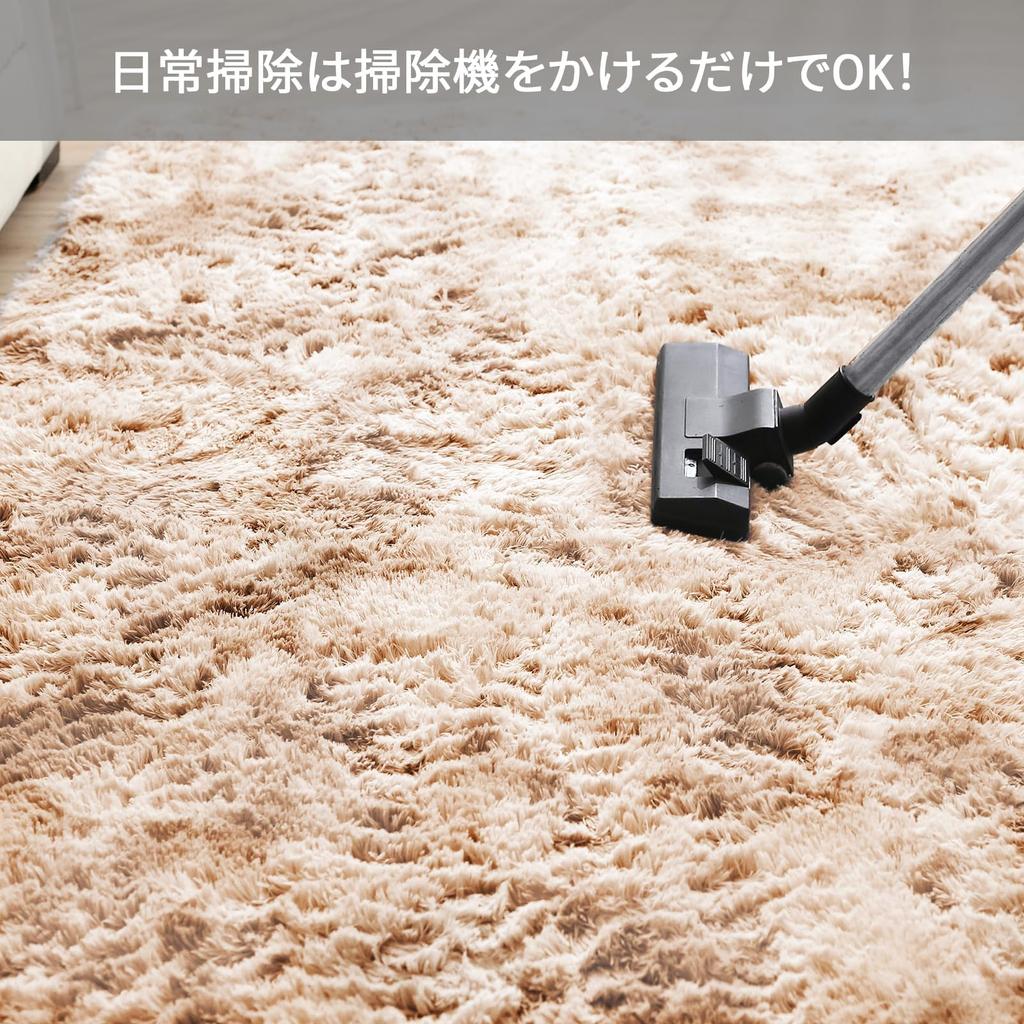 Stylish Shaggy Approximately 5cm with an Pile of Approximately Providing a Soft Feel and Suitable for All ROCYJULIN Rectangular Scandinavian-style