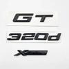 New Font GT 320d XDrive ABS Numbers Letters Emblem for BMW 3 Series E90 E46 F30 Car Trunk Logo Sticker GP6