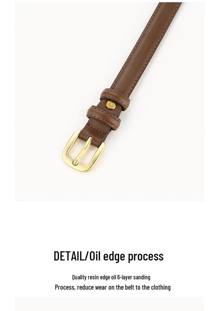 Versatile Women's Thin Fashion Belt for Jeans, Coats, Dresses, and Korean Pants.