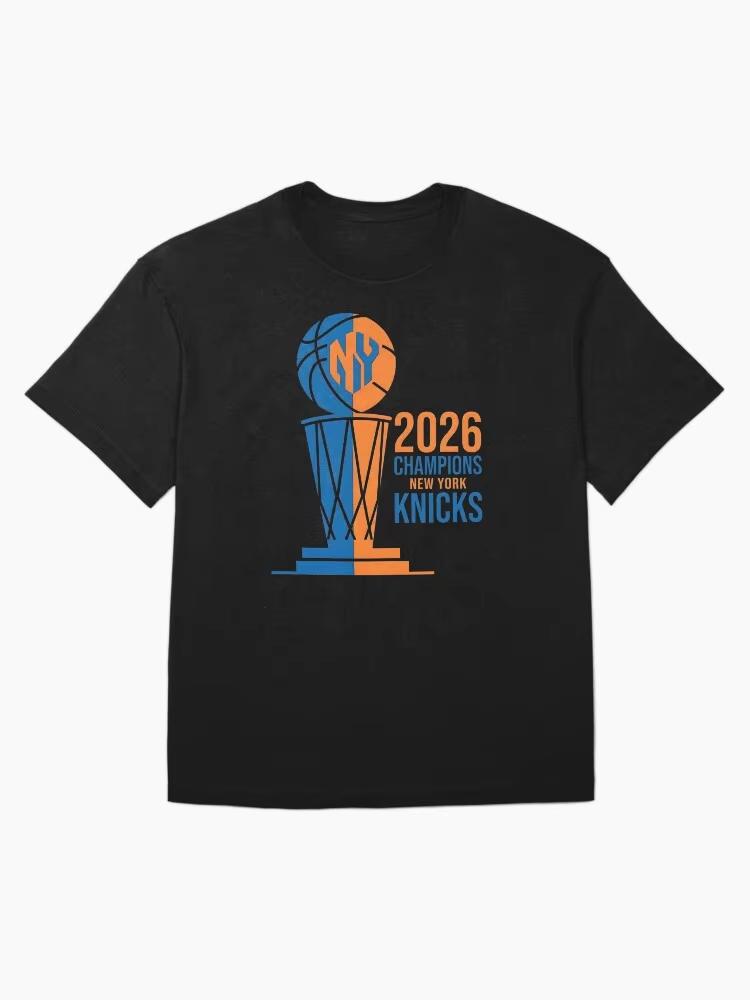 2026 NY Knicks Champions New York Knicks Finals Collection Fans T-Shirt Summer New Men Women Cotton Oversized Unisex Harajuku High Quality