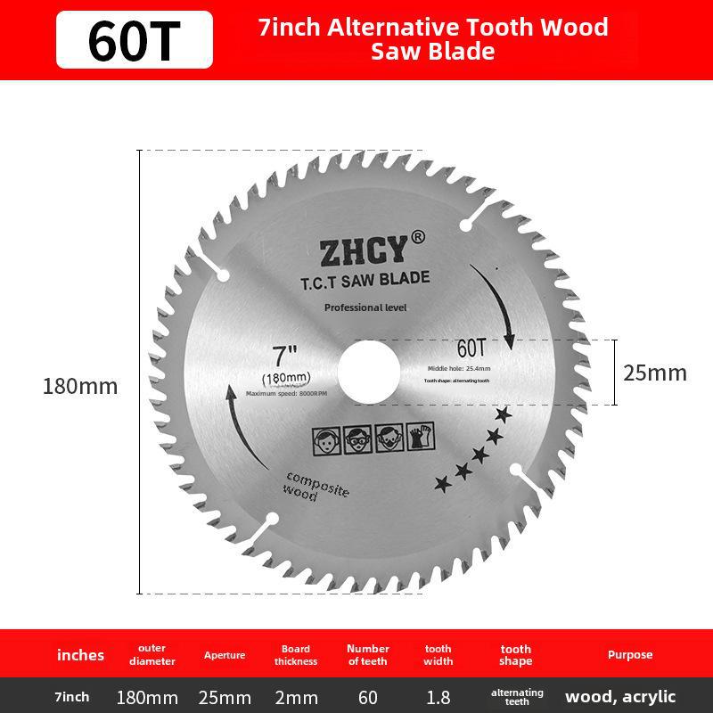 4-inch Circular Saw Blade for Woodworking & Metal Cutting, Multifunctional 7-inch Aluminum Alloy Blade