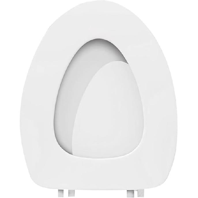 Soft Close Quick Release Toilet Seat Elongated,Oval Toilet Seat with Quiet Close,Soft Vinyl Cove With Comfort Foam Cushioning,V Shape Toilet Seats
