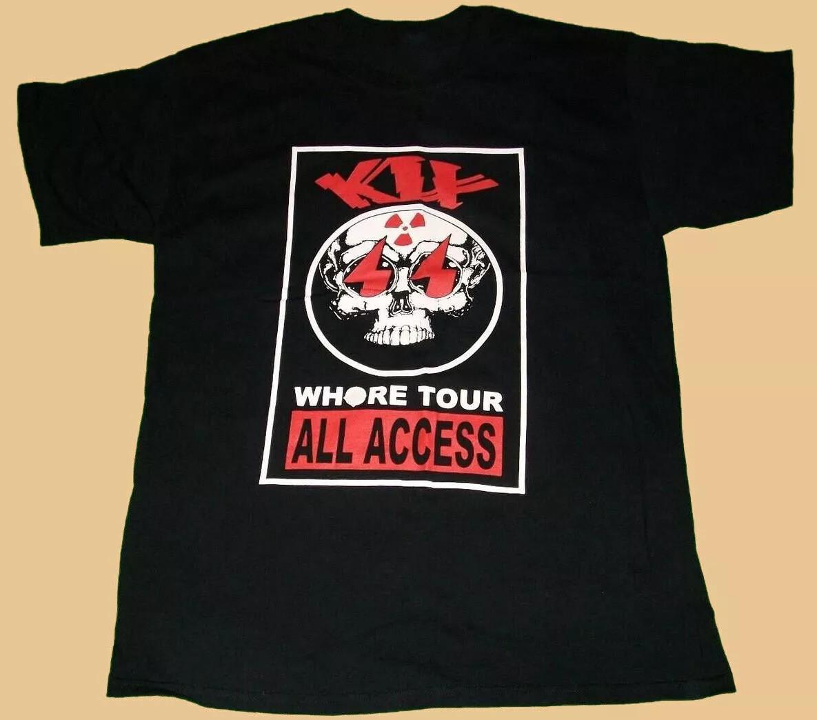 Vtg Whore Tour Kix Concert Tour Cotton Black All Size T Shirt For Men BT028 M