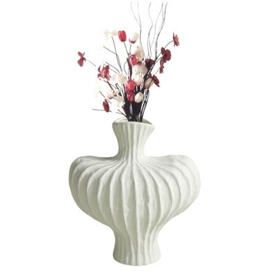 Dekorative Vase Minimalistische Plastikvase Kunstvase Tischdekoration für Zuhause Wohnzimmer Schlafzimmer Esstischdeko