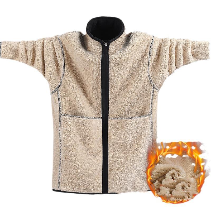 Mens Sets Winter Warm Fleece Tracksuit Fashion Hoodies Pants Set Men Casual Thick Sportswear Hooded Sweatshirt