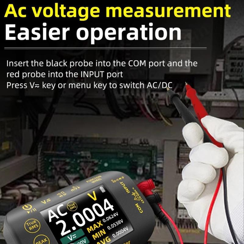 Real Time Waveform Recording Multimeter Temperature Resistance Voltage Continuity Tester High Precisions Multitester