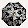 1pc Floral Mandala Design Automatic Open/Close Umbrella, Umbrella with cartoon Design, Portable Compact Umbrella for Men & Women, Good Holid