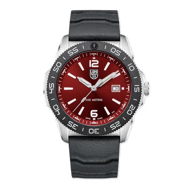 

Luminox Мужские часы Pacific Diver 3120 Series из нержавеющей стали с силиконовым ремешком XS.3135 красный