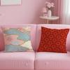 Pattern Japanese Style Pattern Cushion Cover Soft & Easy-Wash Pillow Case – Versatile for Couch, Bed, Travel and Office