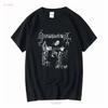 T-shirt Crudeltà manica lunga o corta lavata vintage Top per l'uso quotidiano elasticizzato unisex versatile streetwear leggermente