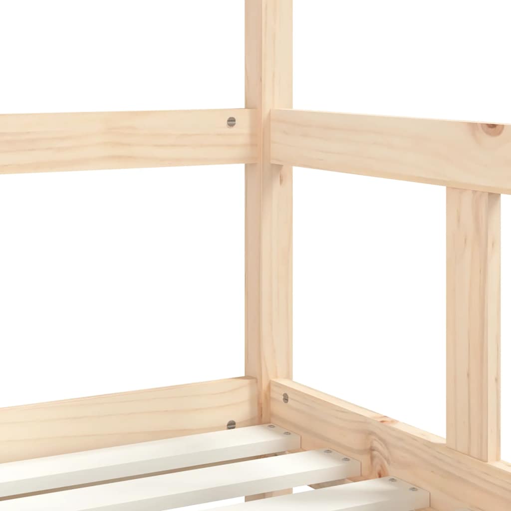Kids  Bed 70 X 140 Cm Solid Pine Wood