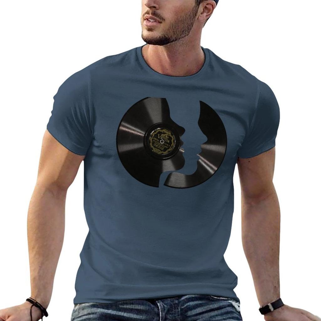 Vinyl Profile Tshirt Holiday All Match Tshirt