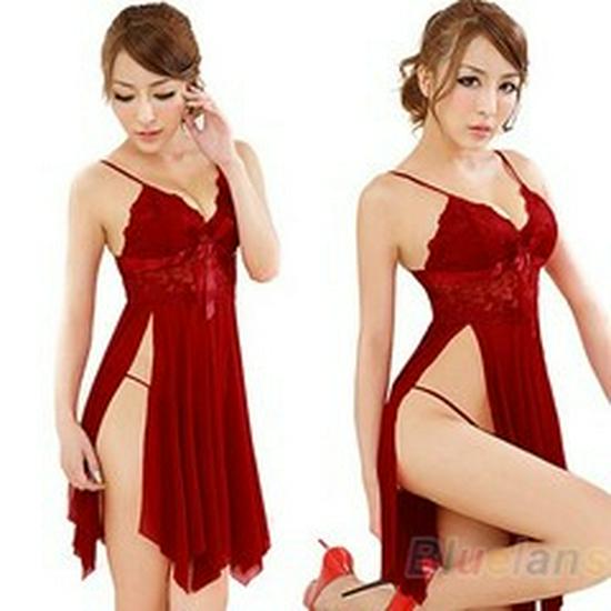 Elegant Steel-Boned Sexy Queen Lingerie Set - Tempting Maid Nightgown