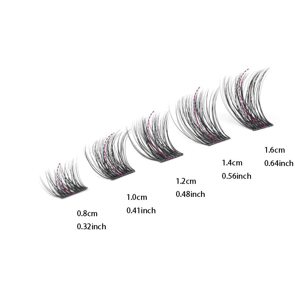 DIY Lash Clusters Extension Kit 110 Clusters With Bond Individual Lashes Kit Cluster Lashes False Eyelash Clusters With Tweezers