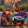Western Style Small Duffle Bag Gym Travel Unisex Handbag