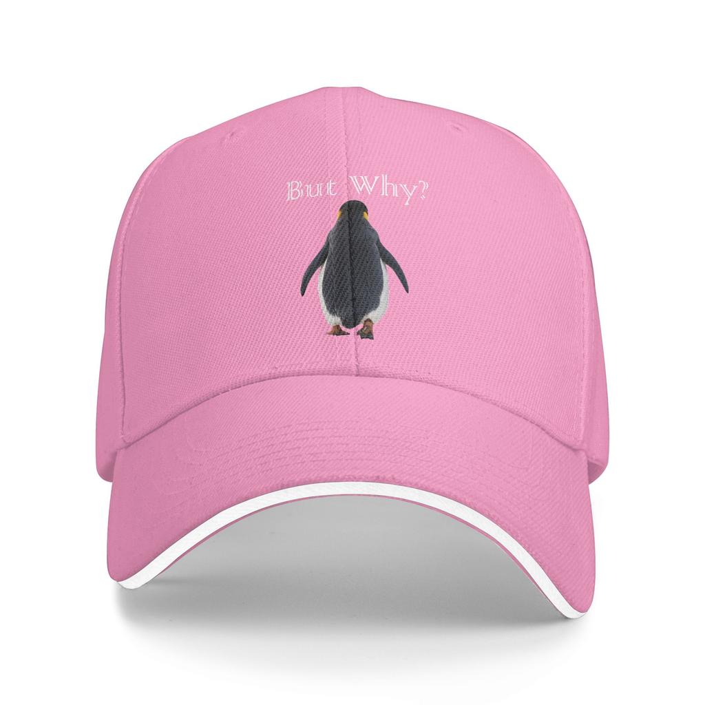 Nihilistischer Pinguin Aber Warum Richtung Berge Lässige Baseballkappe Outdoor Fitnessstudio Trucker-Hut Sommer Herren Retro Snapback-Kappe