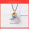 Crystal Heart Shape Pendant With Music Note And Lifeline Tree Design For Fashion Jewelry Enthusiasts