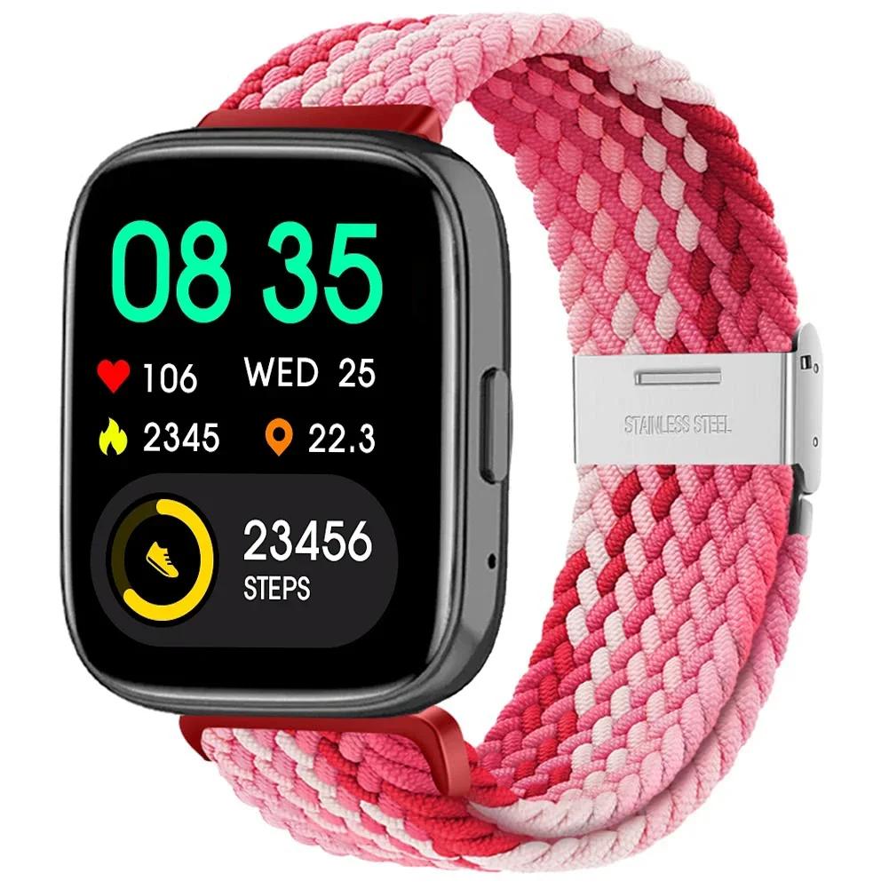 New Nylon Braided Solo Loop Strap for Redmi Watch 5 3 Lite Band for Xiaomi Watch 5 3 Active Wristband Elastic Weave Bracelet