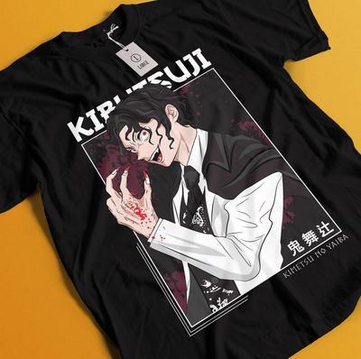 Demon Slayer Shirt Muzan Tshirt Zenitsu T-Shirt Akaza Muzan Tanjiro Doma Nezuko