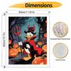 Disney Donald Duck halloween pumpkin oil painting art kit handmade painting diy home decoration