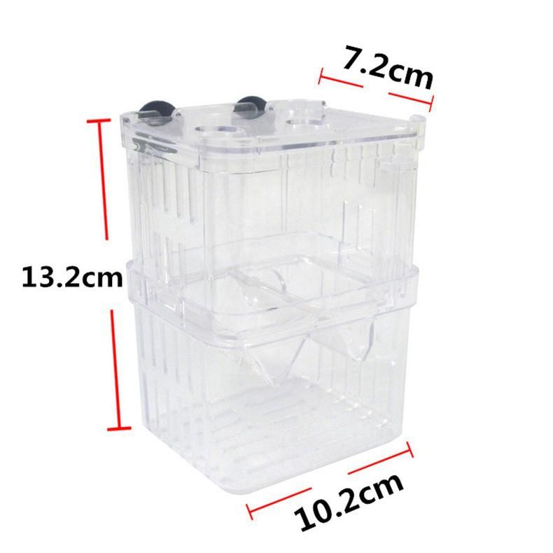 

Aquarium Fish Breeder Box Durable Betta Tanks Fishs Breeding Isolation Box Hatching Incubator Box for BabyFish Shrimp SZXZYG01