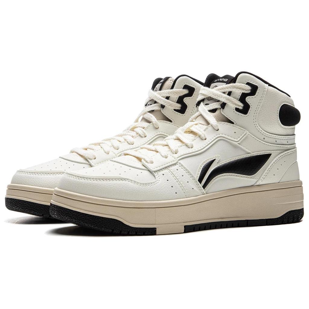 Li Ning Tianji Soft HI Slip Resistant Abrasion Resistant Slip Resistant Abrasion Resistant Mid Top Skateboard Shoes AGCU334-3