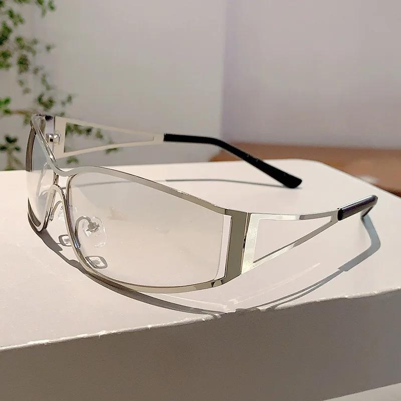 

Y2K Metal Frame Vintage Sunglasses ladies For Men Luxury Designer Sun Glasses Popular Outdoor Hollow Steampunk Shades UV400