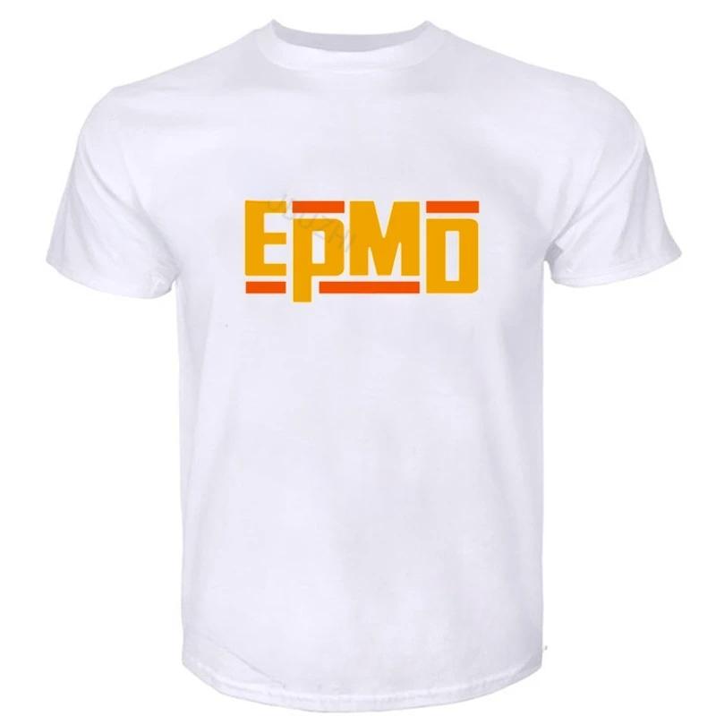 

Мужская футболка с коротким рукавом Новая футболка с логотипом EPMD Old School Music Мужская футболка Рэп Хип-хоп Футболки Модная футболка Мужские летние топы 4XL