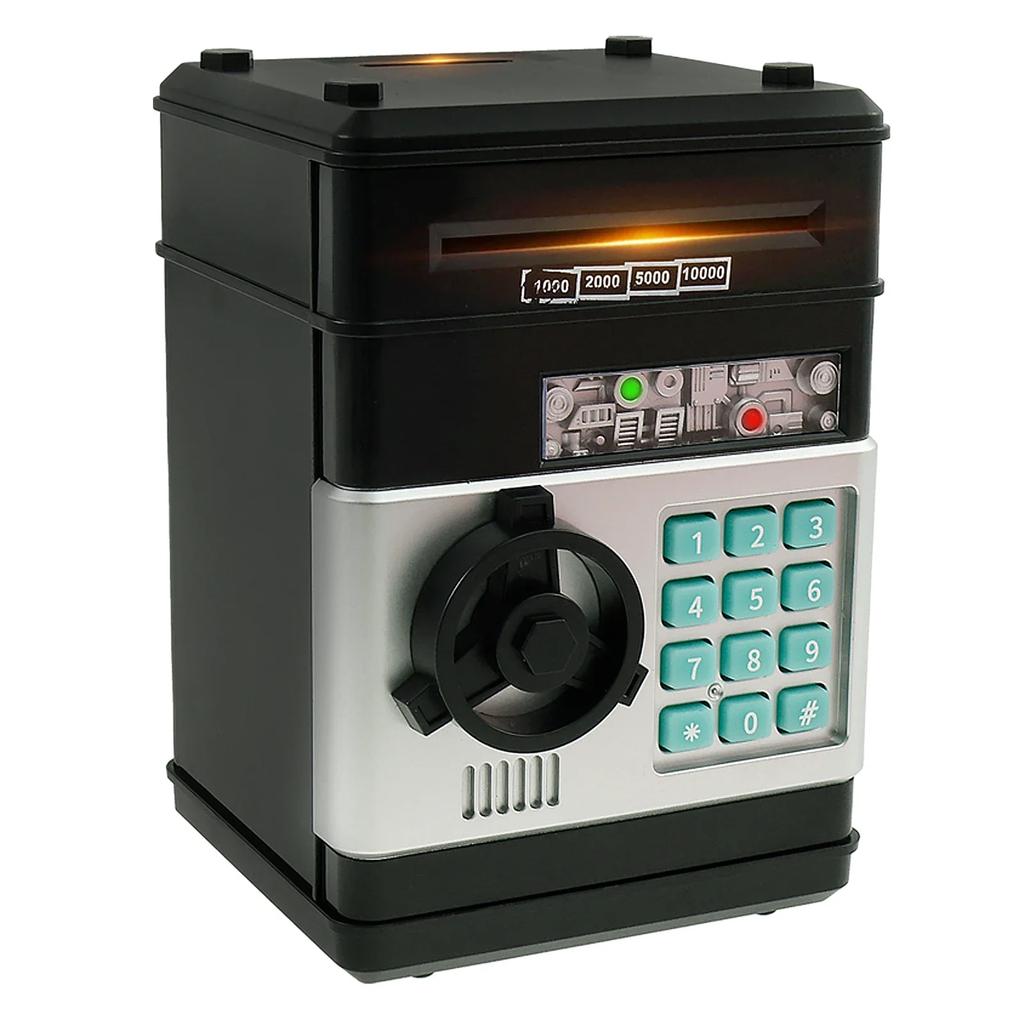 Electronic Password Money Bank Piggy Bank Safe Box Automatic Deposit ATM Cash Coins Saving Box Kids Birthday Toy Christmas Gift
