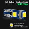 10PCS 12V T5 58 74 286 W1.2W High Bright 3030 3SMD LED Car Dashboard Instrument Cluster Panel Light Bulb