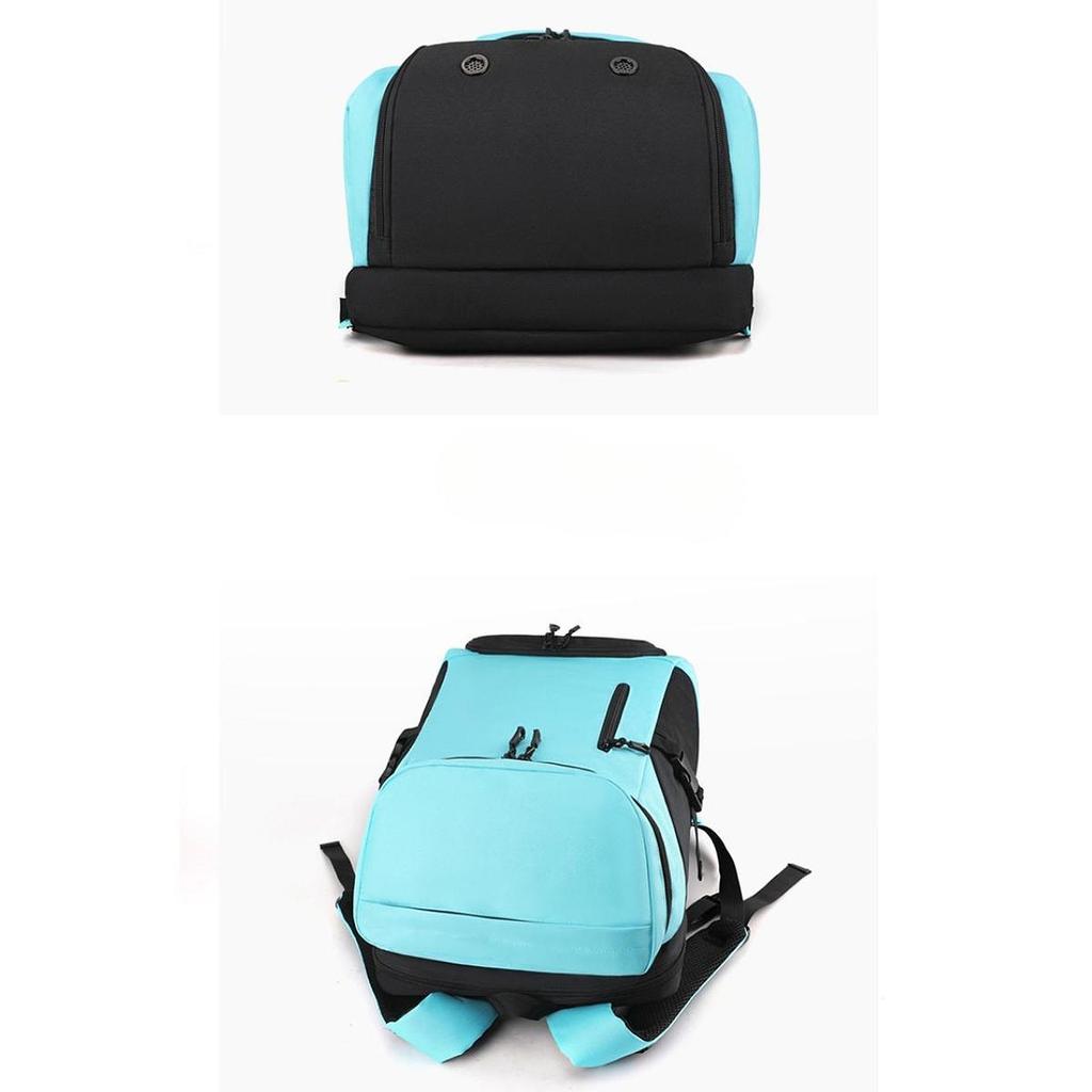 Badminton and Tennis Racket Bag with Separate Shoe Compartment Spacious Nylon Backpack for Fitness and Sports